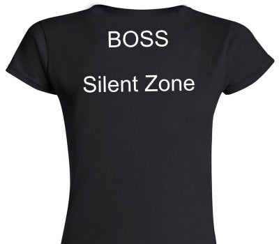 Custom Womens Soft Style 100% Cotton Black T-Shirt