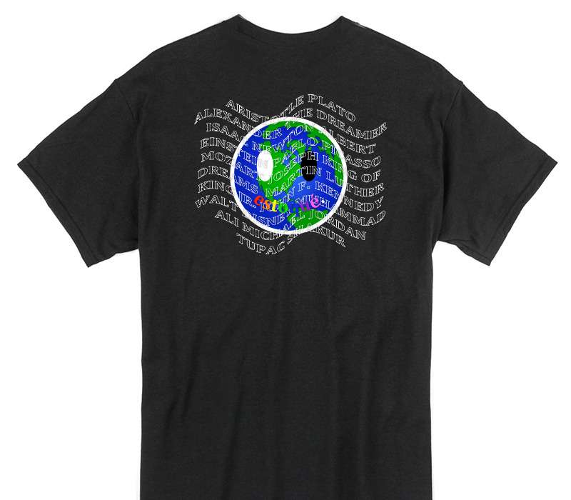 Custom Gildan 100% Cotton Black T-Shirt