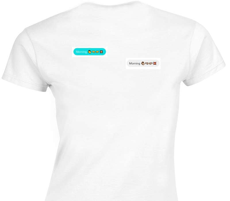Custom Womens Soft Style 100% Cotton White T-Shirt