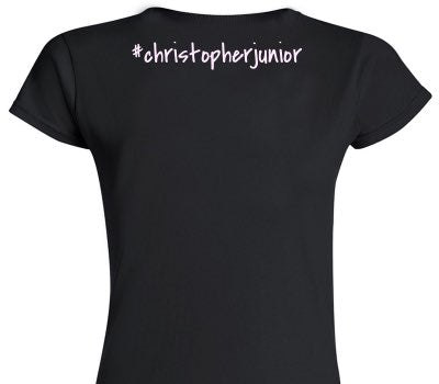 Custom Womens Soft Style 100% Cotton Black T-Shirt