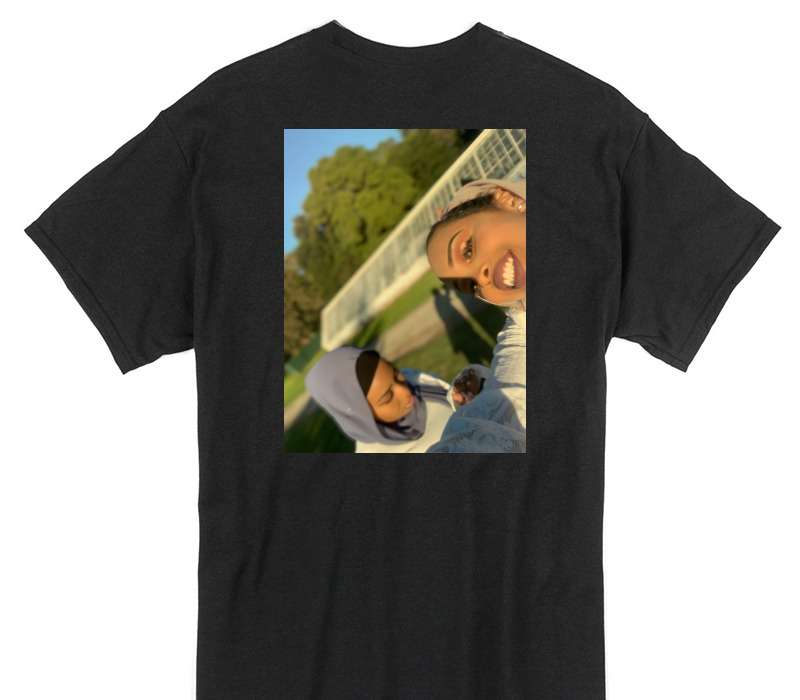 Custom Gildan 100% Cotton Black T-Shirt