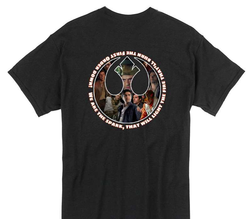 Custom Gildan 100% Cotton Black T-Shirt