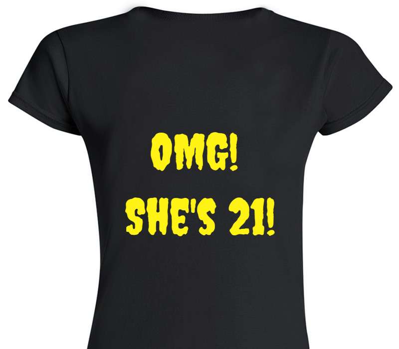 Custom Womens Soft Style 100% Cotton Black T-Shirt