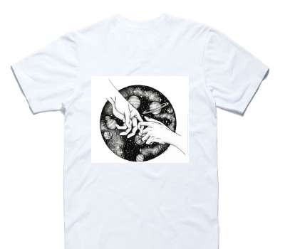 Custom AS Colour 100% Cotton White T-Shirt