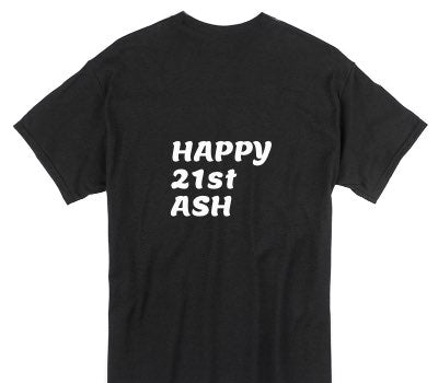 Custom Gildan 100% Cotton Black T-Shirt