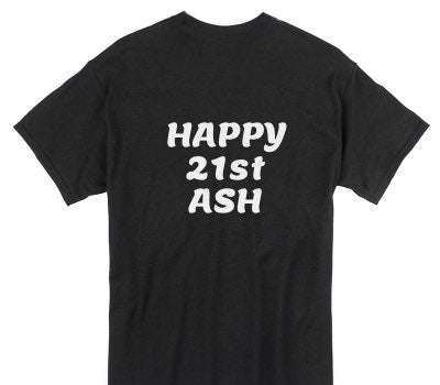 Custom Gildan 100% Cotton Black T-Shirt