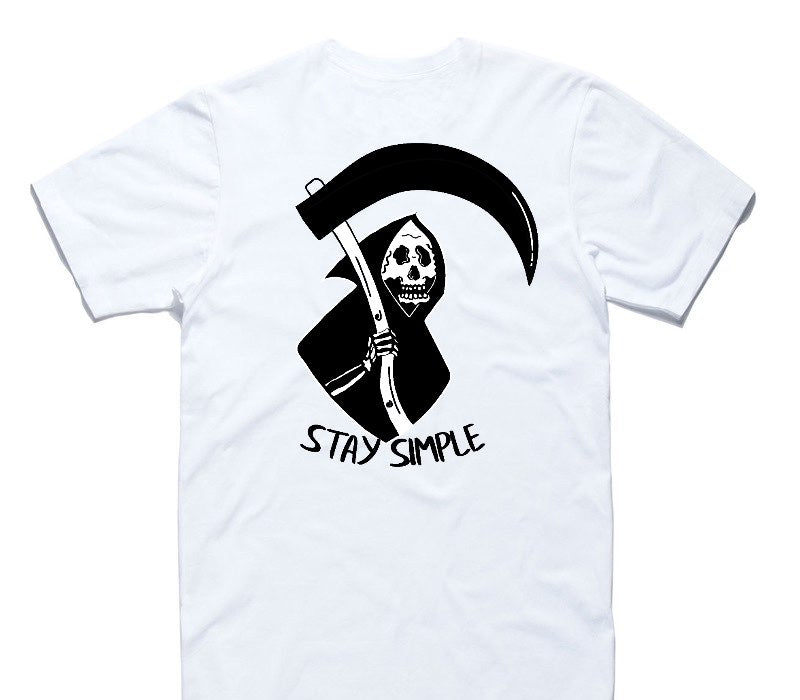 Custom AS Colour 100% Cotton White T-Shirt