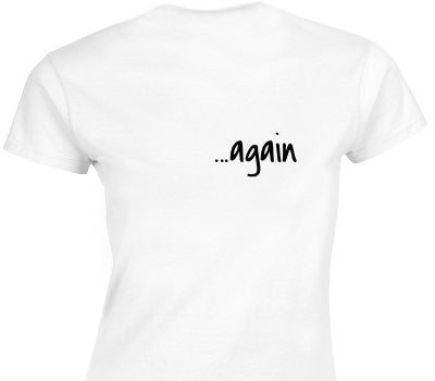 Custom Womens Soft Style 100% Cotton White T-Shirt