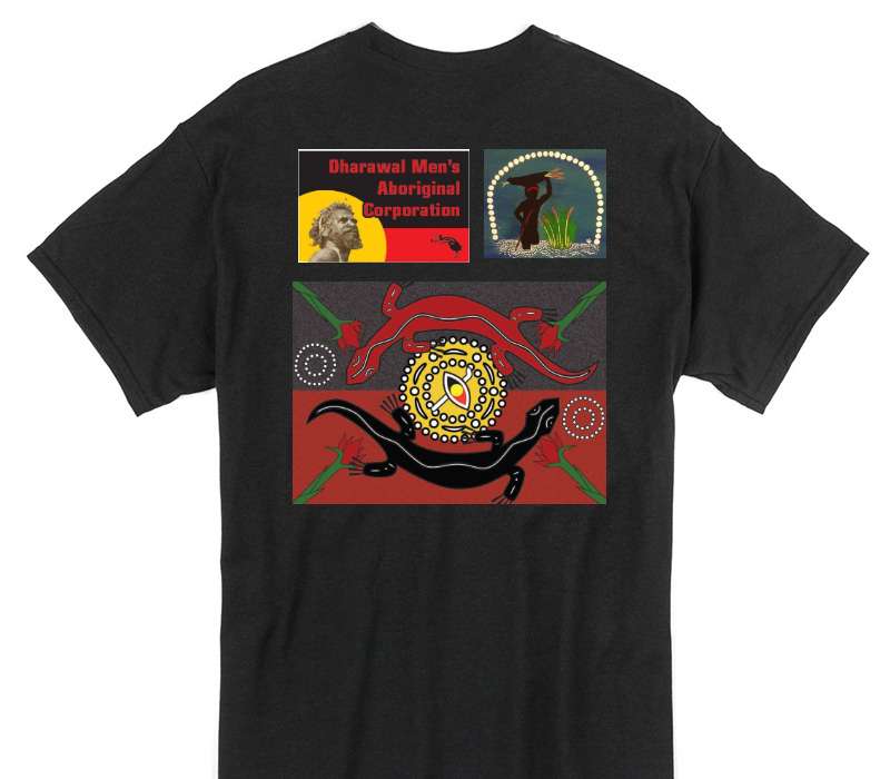Custom Gildan 100% Cotton Black T-Shirt