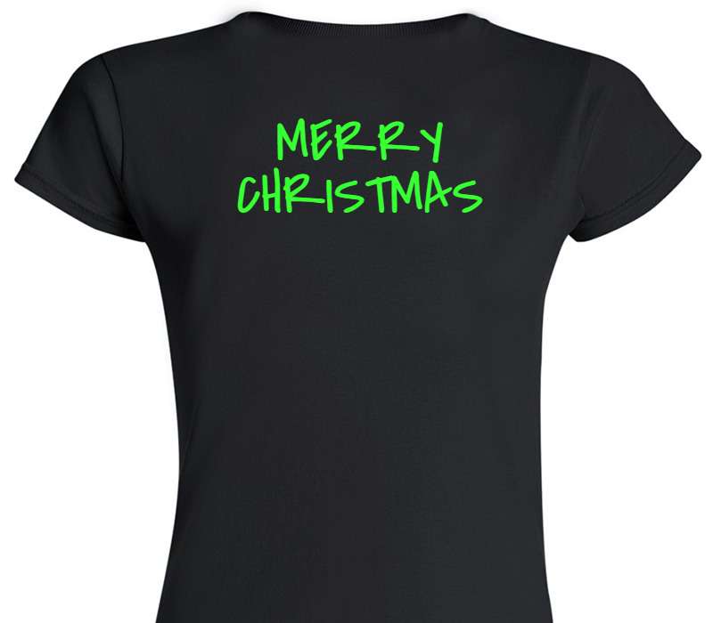 Custom Womens Soft Style 100% Cotton Black T-Shirt