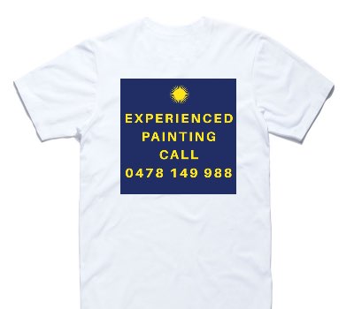Custom AS Colour 100% Cotton White T-Shirt