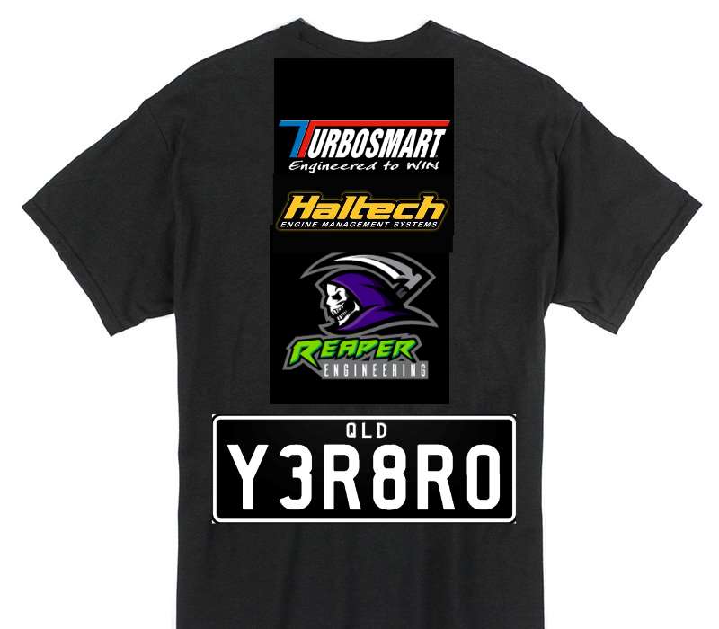 Custom Gildan 100% Cotton Black T-Shirt