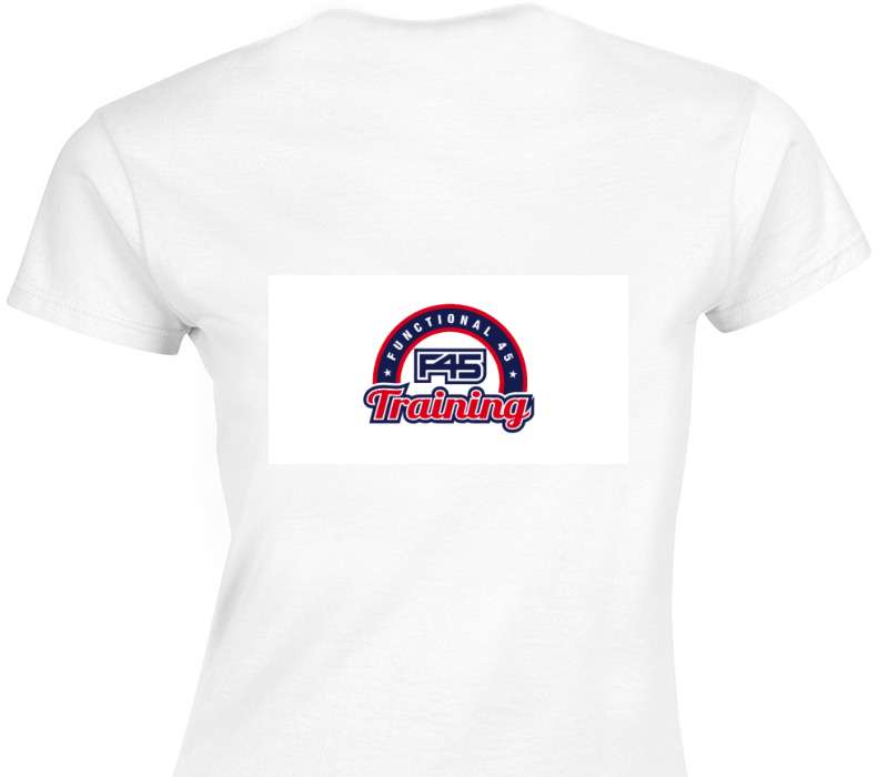 Custom Womens Soft Style 100% Cotton White T-Shirt