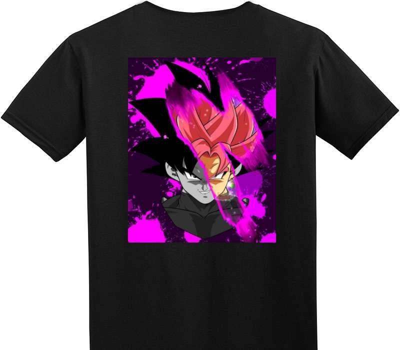Custom Adult Soft Style 100% Cotton Black T-Shirt