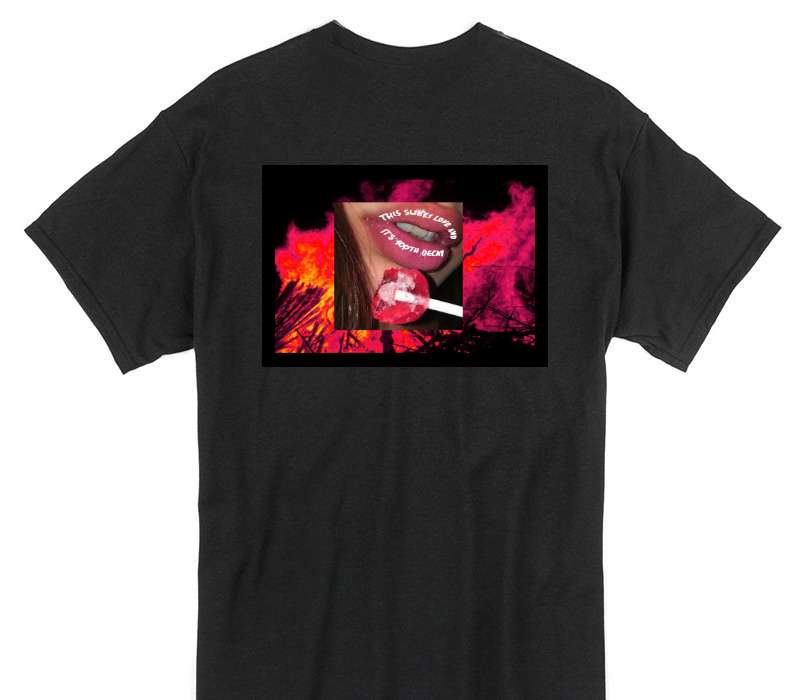 Custom Gildan 100% Cotton Black T-Shirt