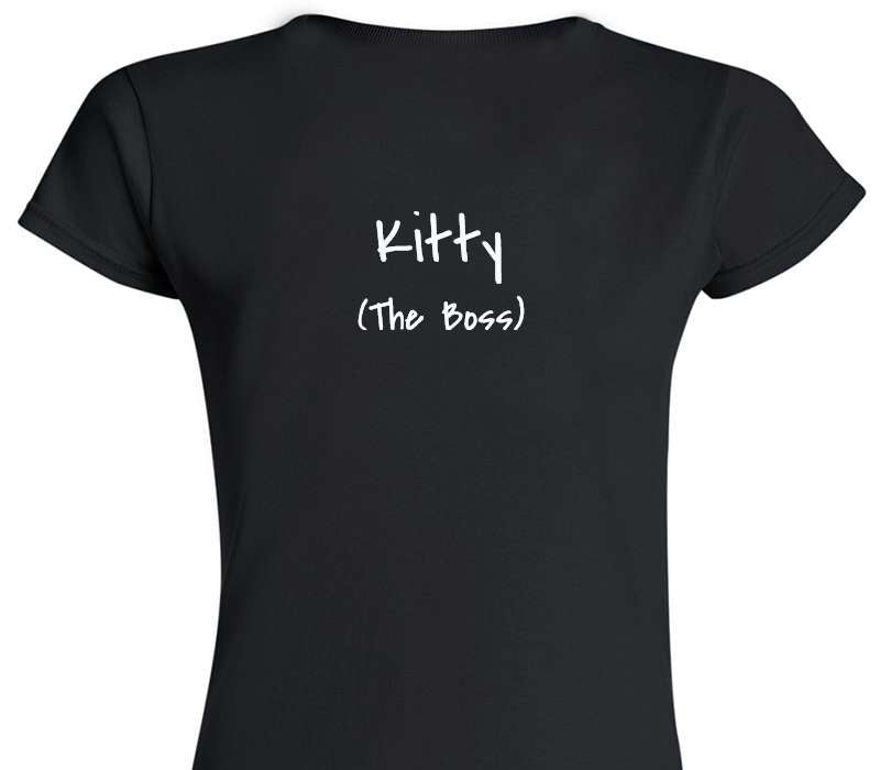 Custom Womens Soft Style 100% Cotton Black T-Shirt