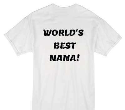 Custom Gildan 100% Cotton White T-Shirt