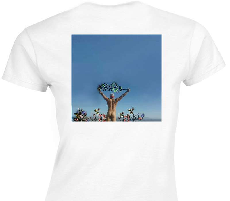 Custom Womens Soft Style 100% Cotton White T-Shirt