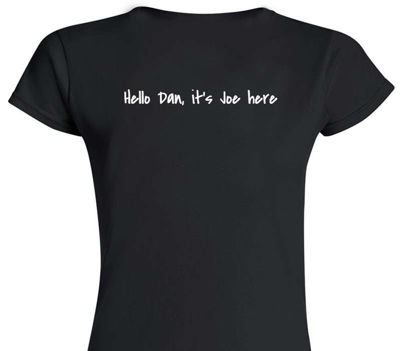Custom Womens Soft Style 100% Cotton Black T-Shirt