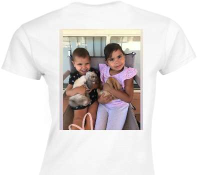 Custom Womens Soft Style 100% Cotton White T-Shirt