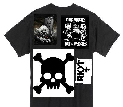 Custom Gildan 100% Cotton Black T-Shirt