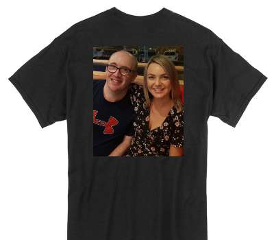 Custom Gildan 100% Cotton Black T-Shirt