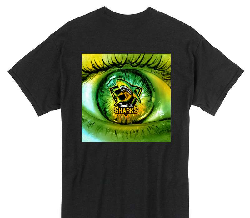 Custom Gildan 100% Cotton Black T-Shirt