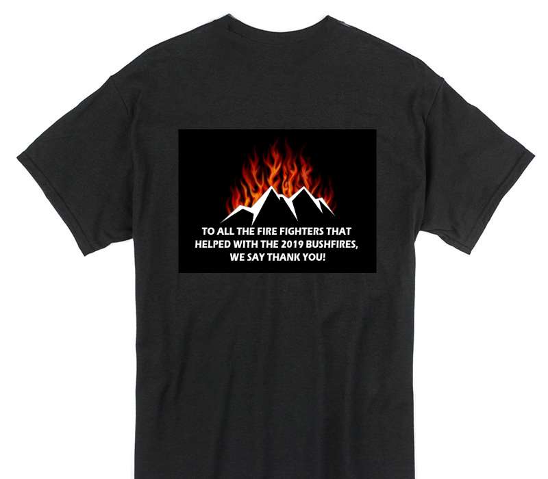 Custom Gildan 100% Cotton Black T-Shirt