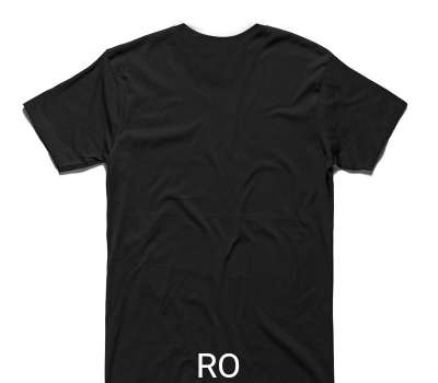 Custom AS Colour 100% Cotton Black T-Shirt