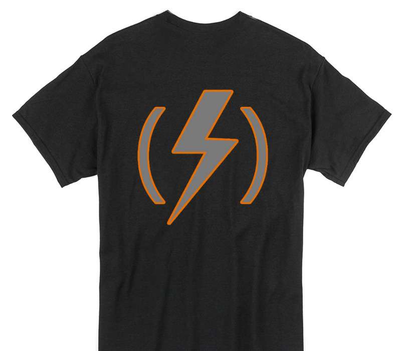 Custom Gildan 100% Cotton Black T-Shirt