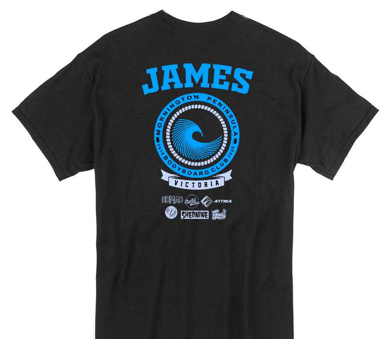 Custom Gildan 100% Cotton Black T-Shirt