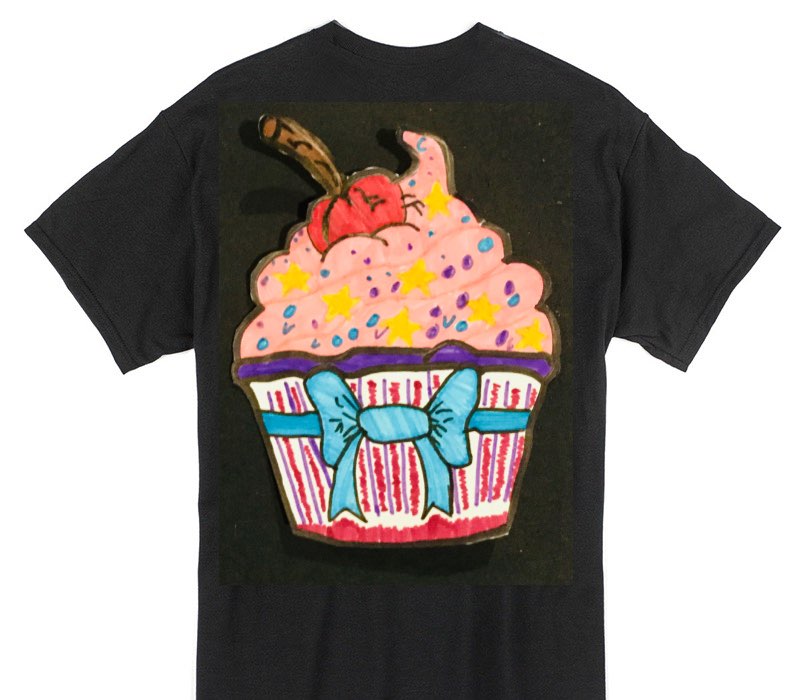 Custom Gildan 100% Cotton Black T-Shirt