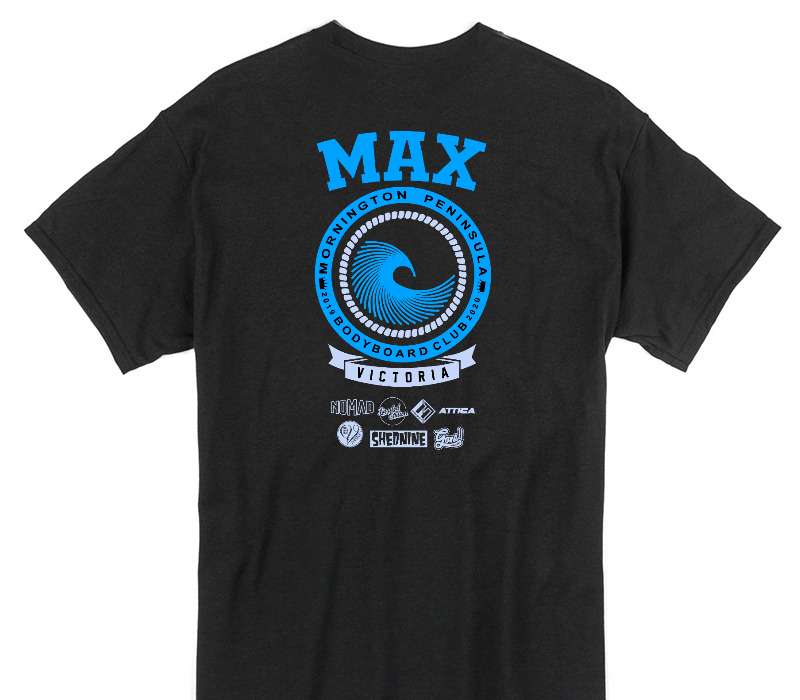 Custom Gildan 100% Cotton Black T-Shirt