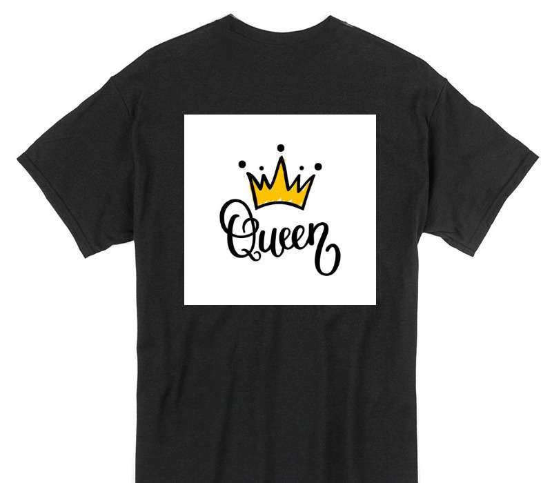 Custom Gildan 100% Cotton Black T-Shirt