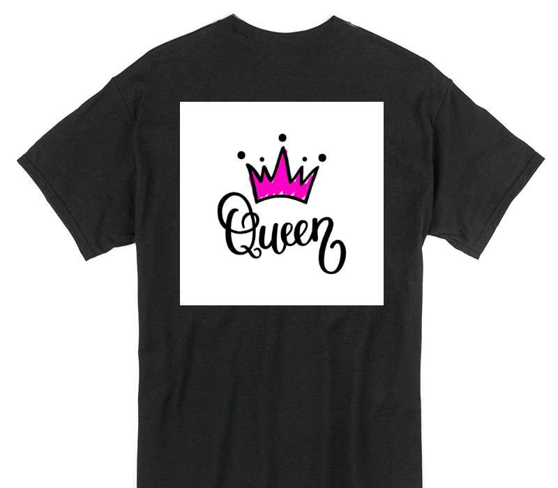 Custom Gildan 100% Cotton Black T-Shirt