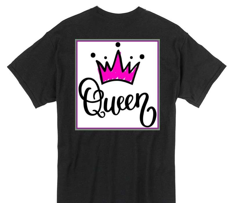 Custom Gildan 100% Cotton Black T-Shirt