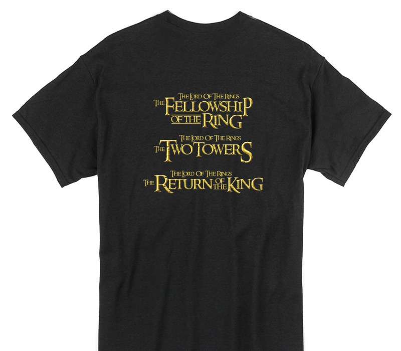 Custom Gildan 100% Cotton Black T-Shirt