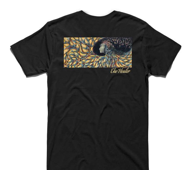 Custom AS Colour 100% Cotton Black T-Shirt
