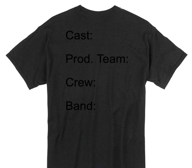 Custom Gildan 100% Cotton Black T-Shirt