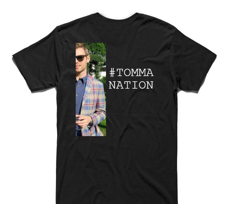 Custom AS Colour 100% Cotton Black T-Shirt