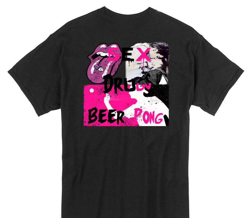 Custom Gildan 100% Cotton Black T-Shirt