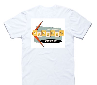 Custom AS Colour 100% Cotton White T-Shirt