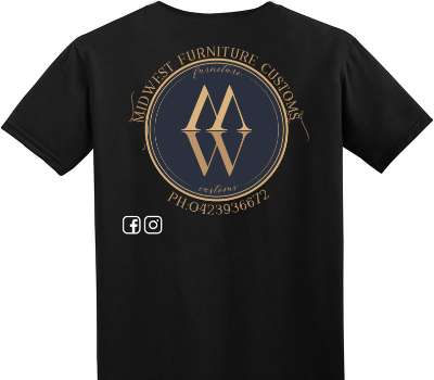 Custom Adult Soft Style 100% Cotton Black T-Shirt