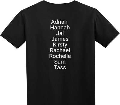 Custom Adult Soft Style 100% Cotton Black T-Shirt