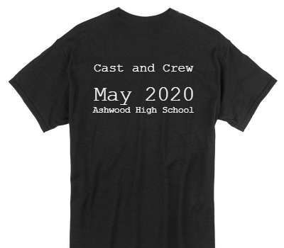 Custom Gildan 100% Cotton Black T-Shirt