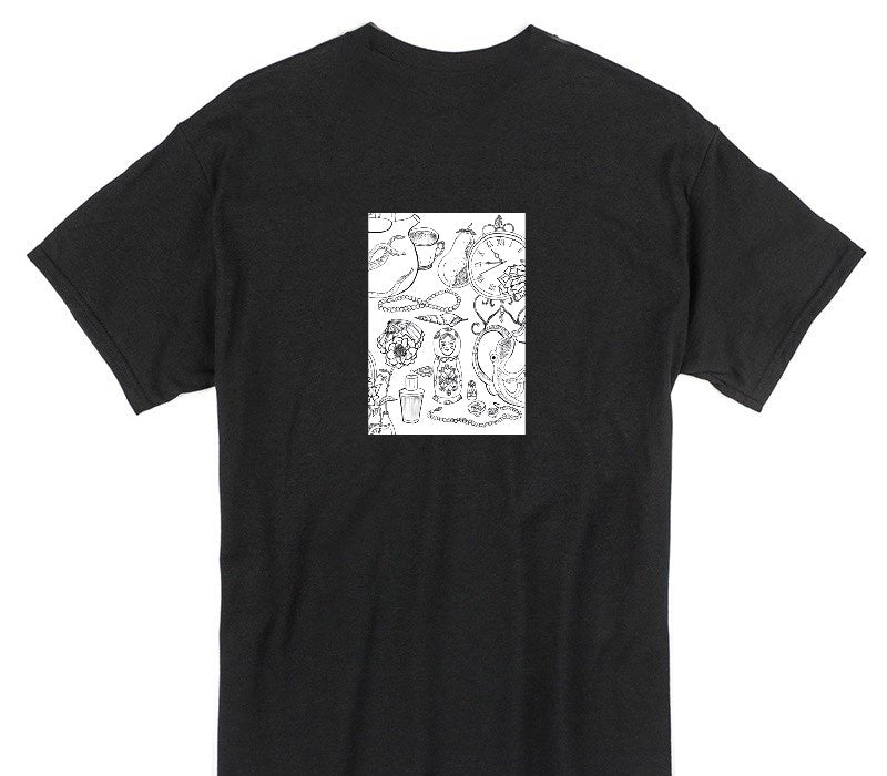 Custom Gildan 100% Cotton Black T-Shirt
