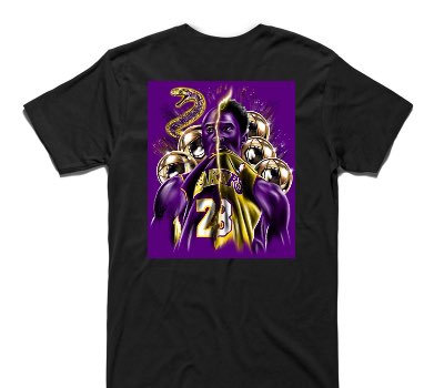 Custom AS Colour 100% Cotton Black T-Shirt