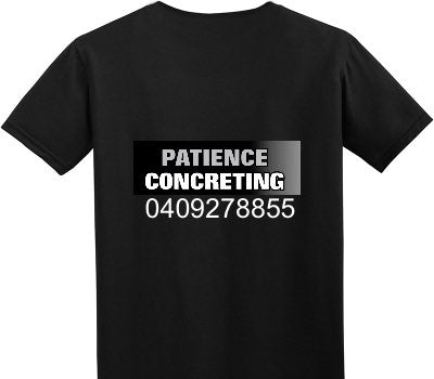 Custom Adult Soft Style 100% Cotton Black T-Shirt