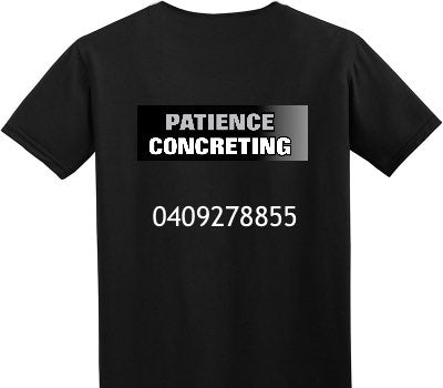 Custom Adult Soft Style 100% Cotton Black T-Shirt