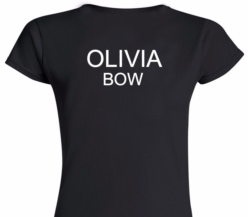 Custom Womens Soft Style 100% Cotton Black T-Shirt